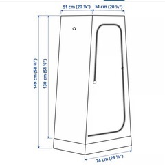 IKEA ブック ワードローブの画像