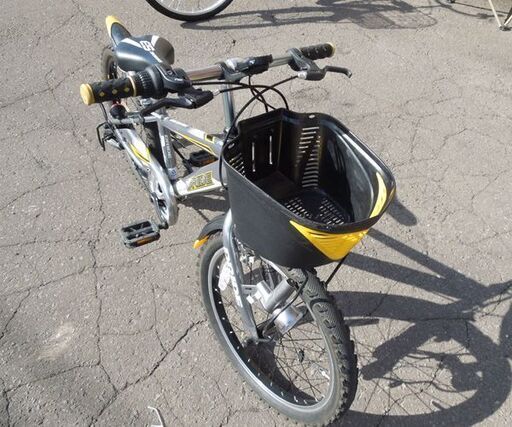 良品 子供用自転車 20インチ DRIDE S3 シルバー×イエロー 6段変速 カゴ付き ジュニアサイクル 札幌市東区 新道東店