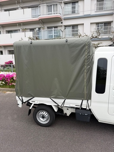 サンエイストア ハイゼットトラックジャンボ 荷台用 フレーム ＆ 三開放幌セット