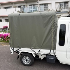 サンエイストア ハイゼットトラックジャンボ 荷台用 フレーム ＆ 三開放幌セットの画像