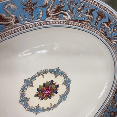 ジャングルジャングル貝塚店 ジモティ割有 ウェッジウッド Wedgwood フロレンティーン ターコイズ オーバルプレート オーバルディッシュ 大皿 値下げしました 未使用展示品 箱無 貝塚市 二色浜の画像