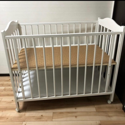 石崎家具 ベビーベッド＊プロヴァンス　ホワイト