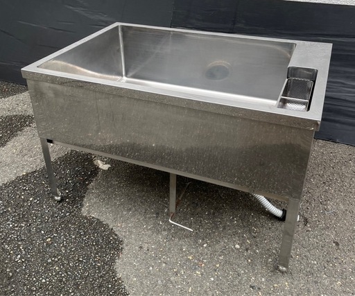 業務用 ドッグバス 深型 幅1200×奥800×高さ740(mm) 一層シンク 一層 1層 一槽 大型シンク ペットシンク トリミング