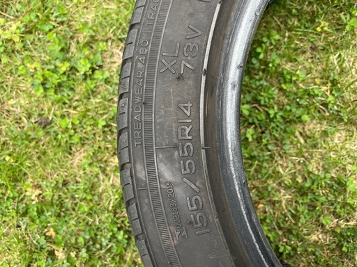 ナンカン NS-2 155/55R14 中古タイヤ 2本セット 