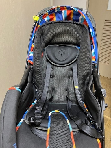 お得！中古美品ベビーカー　ピジョン　ランフィ　RA8 ブルー　屋内保管