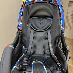 お得！中古美品ベビーカー　ピジョン　ランフィ　RA8 ブルー　屋内保管の画像
