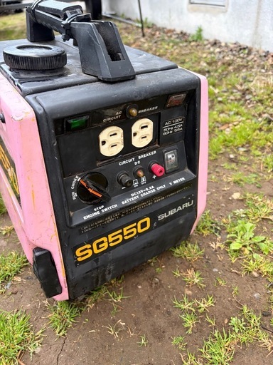 発電機　SUBARU SG550   キャンプ　釣り　災害