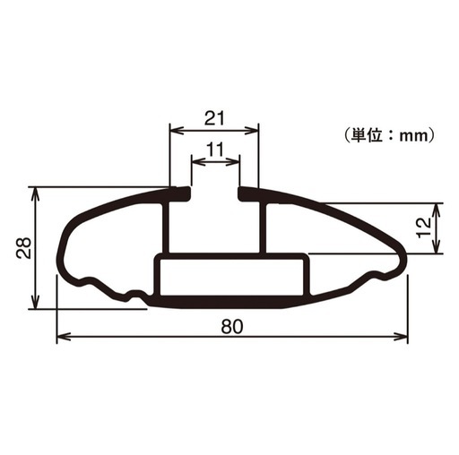 ルーフキャリア　ステーセット