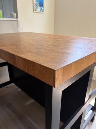 【IKEA】ヴァドホルマ アイランドキッチン ラック、イス付き