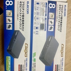 【未使用品】エレコム ギガビット スイッチングハブ 8ポート EHC-G08PA-JB-Kの画像