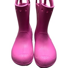 クロックス　Crocs ピンク　長靴の画像