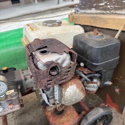 【動作確認済み】エンジン式高圧洗浄機　※難あり
