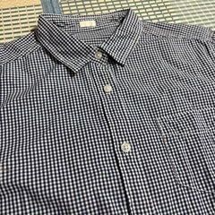セット購入限定！【美品】GU ギンガムチェックシャツ（長袖）Sサイズの画像