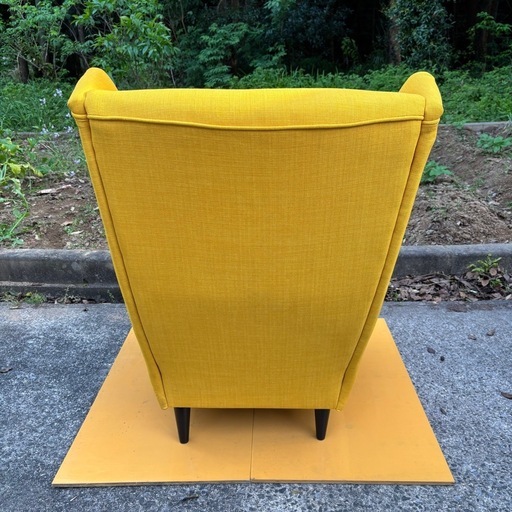 ?福岡市配送設置対応可能?　STRANDMON ストランドモン ウィングチェア, ティッブレビ イエロー