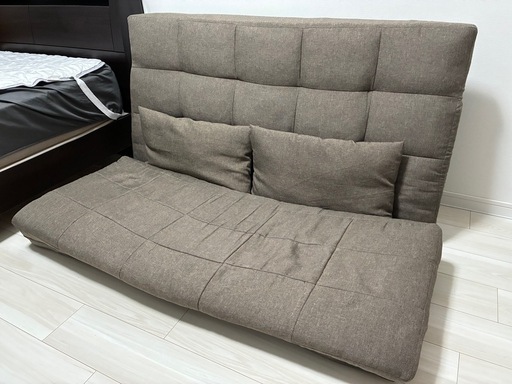 引き取り限定】タンスのゲン 3WAYソファベッド 2人掛け 幅130cm
