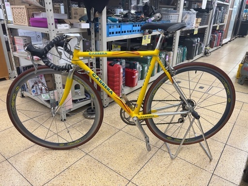 カレラ ヴィンテージバイク 自転車 イエロー コンポ　デュラエース 7700シリーズ