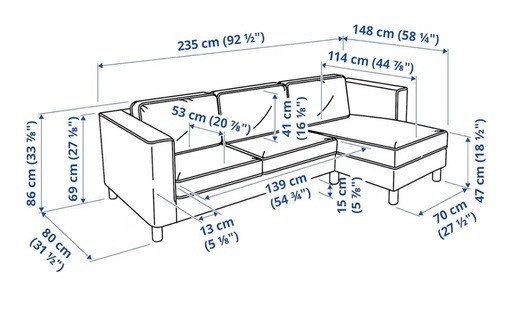 3人掛けソファ　IKEA ダークグレー