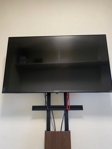 【美品】アイリスオーヤマ 43型4Kテレビ＋テレビ台セット（半年使用）