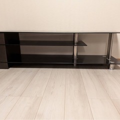 ガラス製 テレビ台 テレビボードの画像
