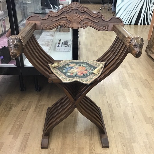 【ドリーム川西店ご来店限定】　⭐︎ジモティー見たよ♪割引⭐︎サヴォナローラチェア　イタリア製　アンティーク／クリーニング済み【99560000065598270426】