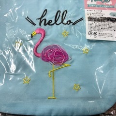 【未使用品】チュール巾着 フラミンゴ ポーチの画像