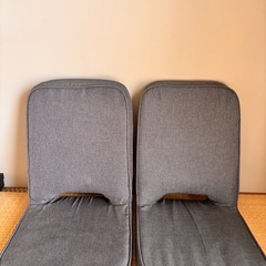 座椅子2個セット (いち) 千代県庁口の椅子《座椅子》の中古あげます