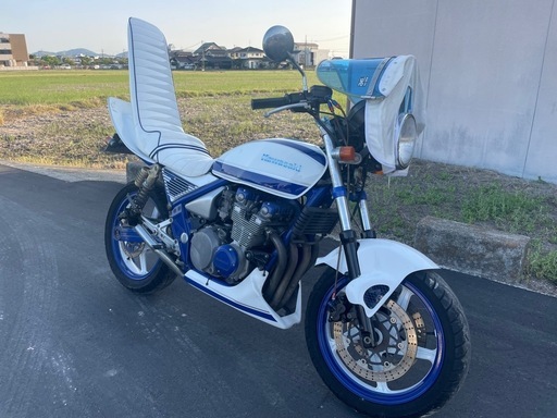 カワサキ ゼファー400 C6  キャブフル再生 ETC付き 車検R6 3月 カワサキゼファー400 車検付き令和8年4月まで始動動画有り (auto