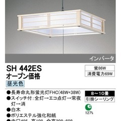 和風天井照明の画像