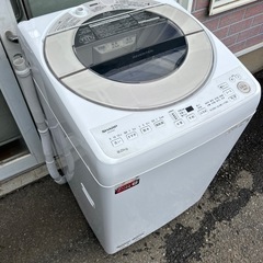 【引取】SHARP全自動電気洗濯機ES-GV9G-N 2023年製9キロの画像