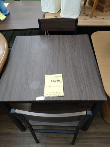 【ジモティー割あり】【ジャングル守口店】ダイニングテーブルセット　コーナン　ダークブラウン ジャングルジャングル守口店】ﾀﾞｲﾆﾝｸﾞﾃｰﾌﾞﾙｾｯﾄ ｺｰﾅﾝ (ジャングル守口店