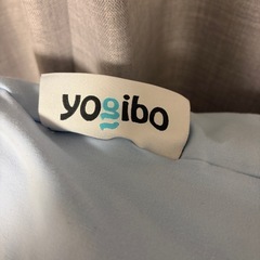 【お譲り先決定】Yogibo Max (ヨギボーマックス) / ピスタチオ & ペールブルー ビーズクッションの画像