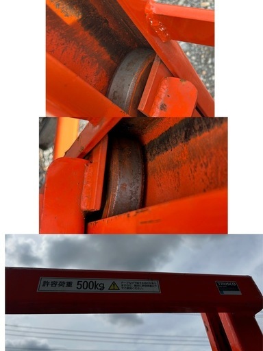 ハンドフォークリフト 500kg フォーク長さ900mm  油圧式 台車 ハンドリフト