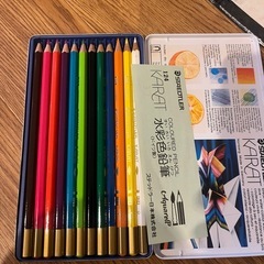 未使用　STAEDTLER マーカーセットと水彩クレヨンセットの画像