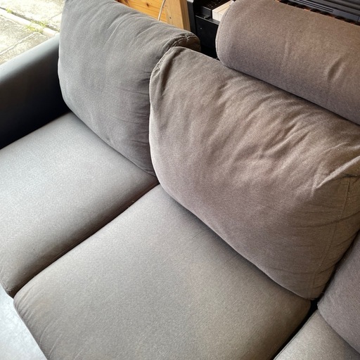 ★ジモティ割あり★  ソファー グレー H×D×W クリーニング済み TJ3714 ☆ジモティ割あり☆ 3人掛けソファー グレー クリーニング済み KJ7107