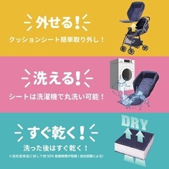 【訳あり・格安】ベビーカー（ネイビー）走行スムーズですの画像