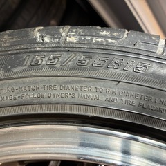 165/55R15 　BADX S-HOLD LAGUNA   4本の画像