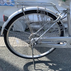 ETERNO 自転車 シティサイクル（ママチャリ）26インチ シルバーの画像