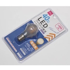 40W　LED電球（電球色）口金サイズ: E17 2個の画像