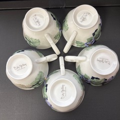 美品 
ティーカップ ソーサ ケーキ皿×5組の画像