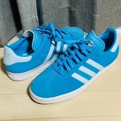 アディダス　adidas スニーカー　ライトブルー　美品　28.0cmの画像
