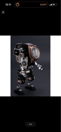 タックス　　　ブロンズ時計　ロボットセット