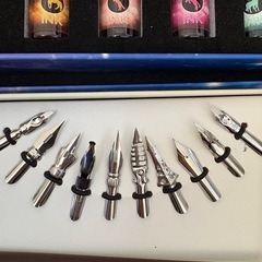 ガラスペン  インクセット 　つけペン　の画像