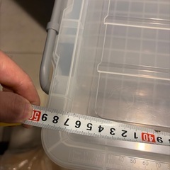 蓋が出来るクリアボックスの画像
