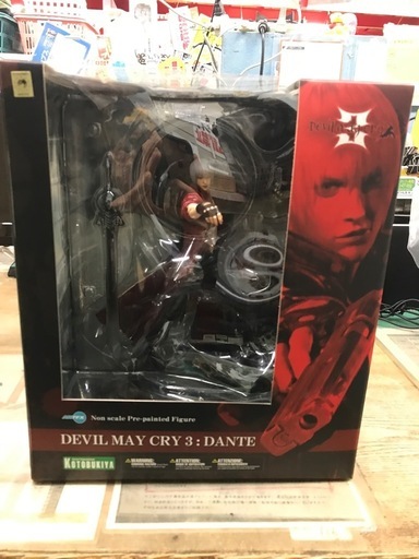 ジャングルジャングル貝塚店　デビルメイクライ3  ダンテ　フィギュア　KOTOBUKIYA 未開封　貝塚市　岸和田市　泉佐野市　泉南市