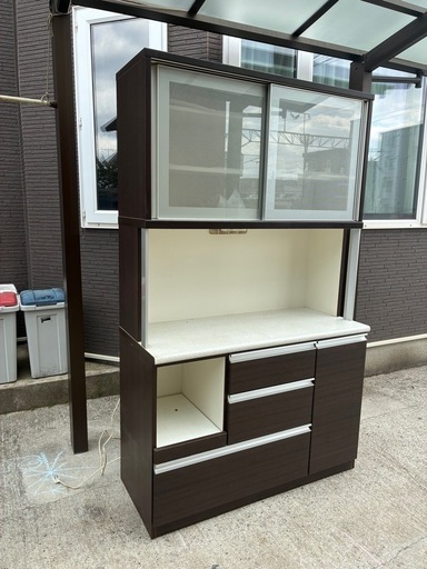 ニトリ食器棚 (Hiro) 桔梗の収納家具《食器棚、キッチン収納》の中古