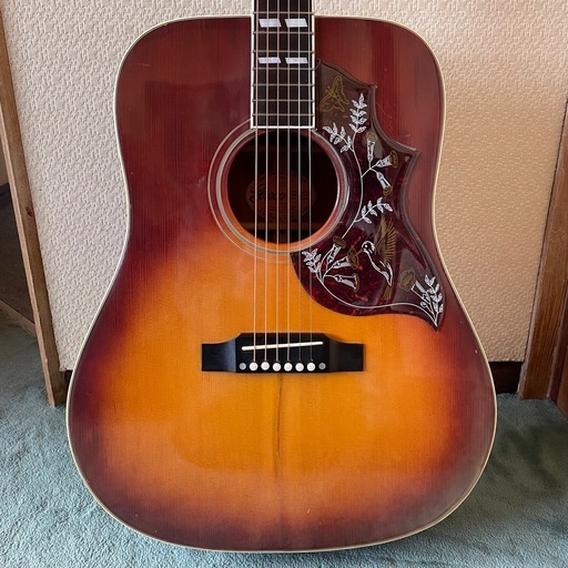 値下げ！　グレコハミングバード Greco 305 トップ単板　国産ビンテージ　アコースティックギター　フジゲン