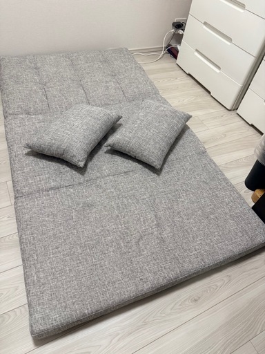 3way ソファベッド コンパクト 幅100cm 2人掛け ハイバック リクライニング ソファ ローソファ フロアソファ