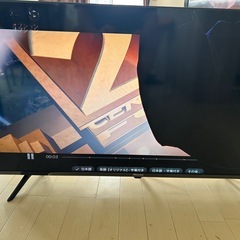 【1000円】40インチテレビ※電源OK・画面割れ（2026年1月購入）の画像
