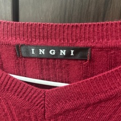 INGNI 赤　カーディガンの画像