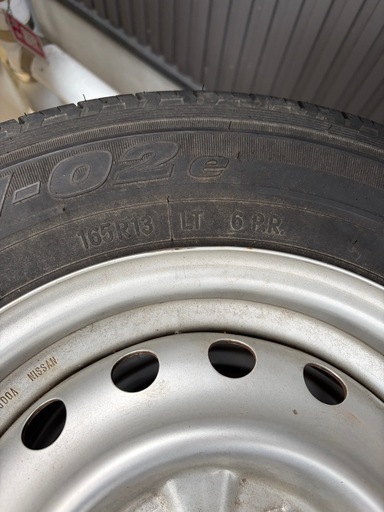 値下げ中　タイヤ４本セット165/R13 6PR